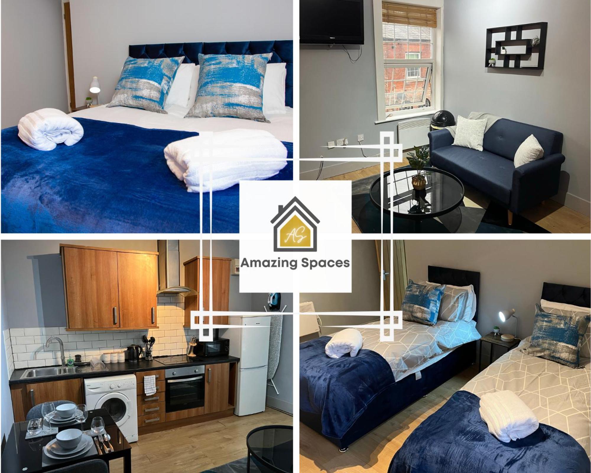 City Centre 2 Bed Flat Sleeps 3 For Work And Leisure With Free Wifi By Amazing Spaces Relocations Ltd Warrington Kültér fotó